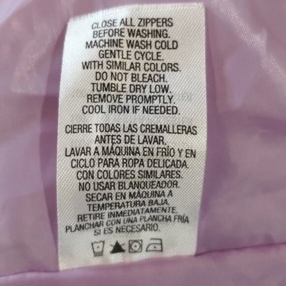 Roebuck & Co. NEW Purple Tonal Pocketed Quilted Puffer Jacket Ski Coat XL 16 - Picture 8 of 14